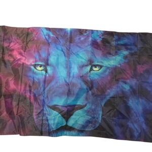 Vibrant Lion Tapestry